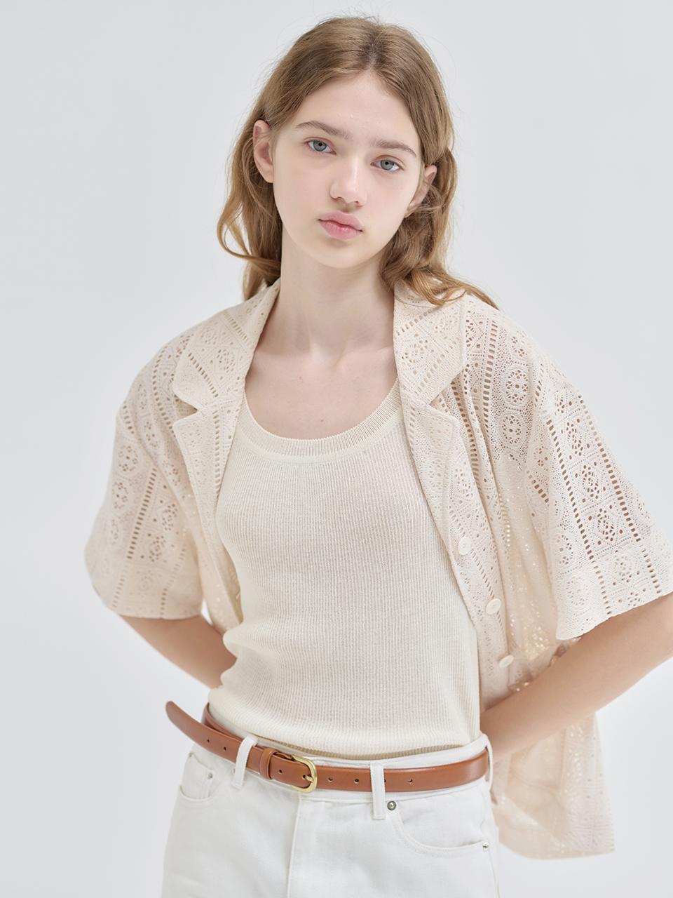 NILBY P 25N Summer Vintage Lace Blazer [IV]