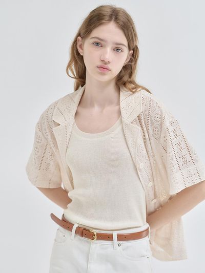 NILBY P 25N Summer Vintage Lace Blazer [IV]