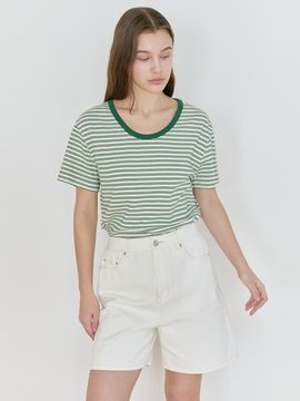 NILBY P 25N U-neck Point T-shirts [2colors]