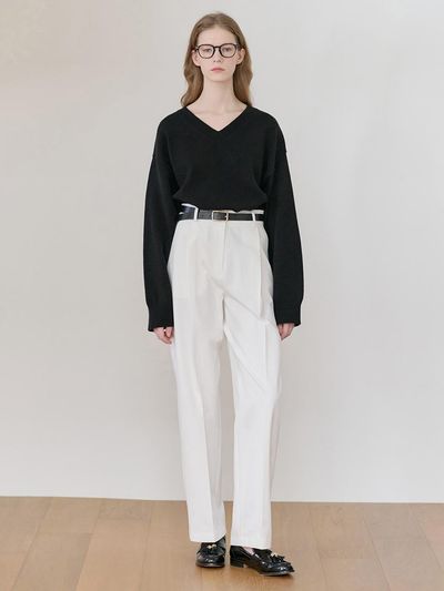 NILBY P 25SN Cotton Baggy Pants [WH]