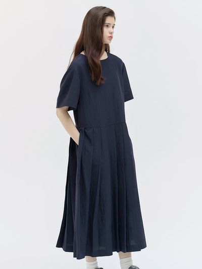 NILBY P 25SN Pleats Long Dress
