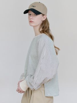 NILBY P 25SN Roomy Crop T-Shirts [3colors]