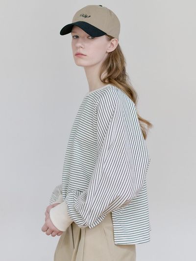 NILBY P 25SN Roomy Crop T-Shirts [3colors]