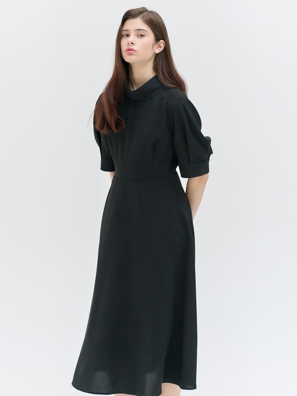 NILBY P 25SN Tie Point Dress [BK]