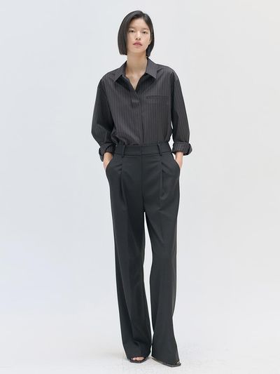 NILBY P New Wide Pants (Black)
