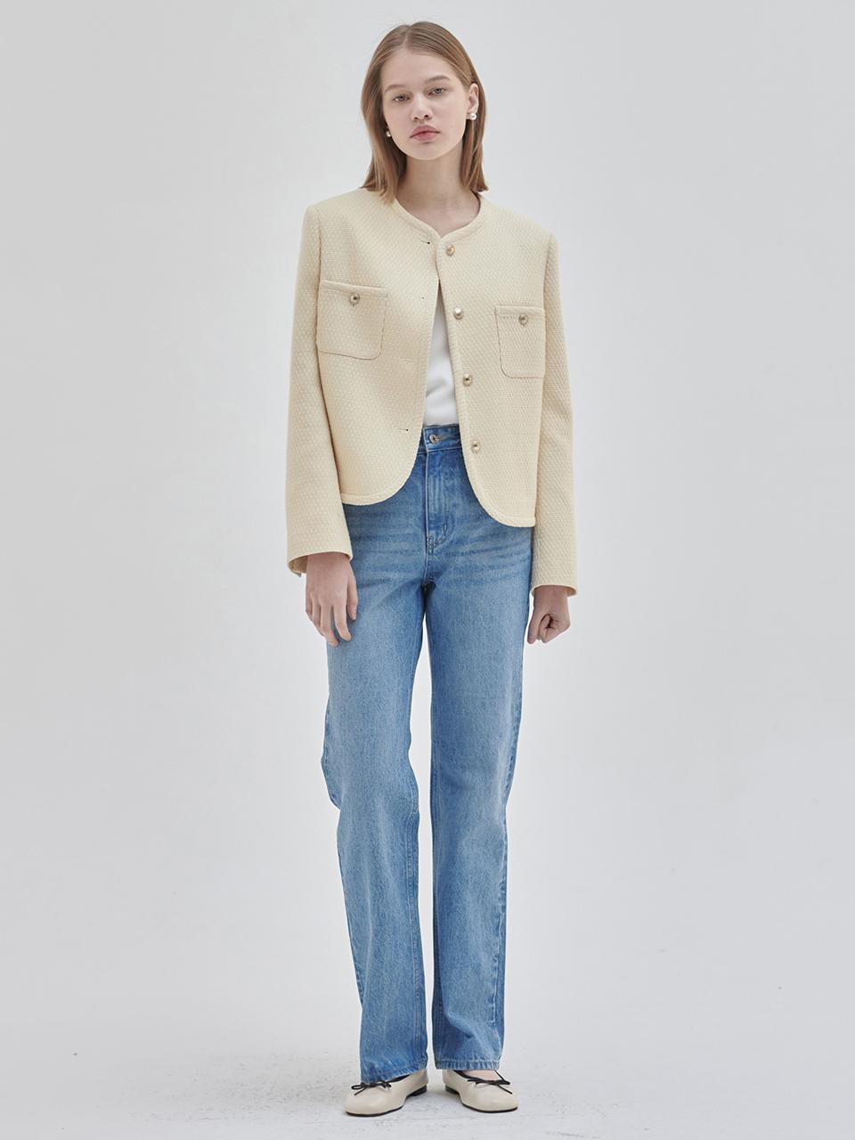 NILBY P Straight Fit Denim (Middle Blue)