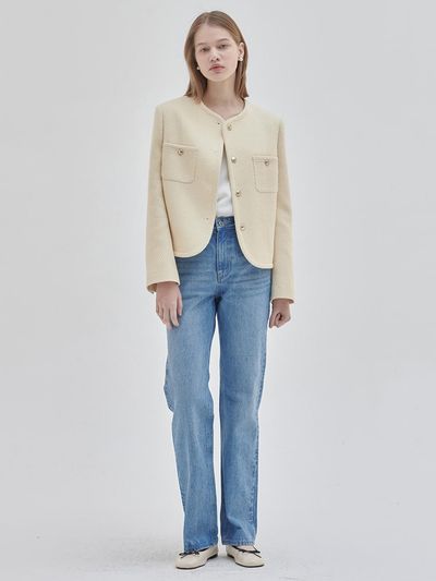NILBY P Straight Fit Denim (Middle Blue)