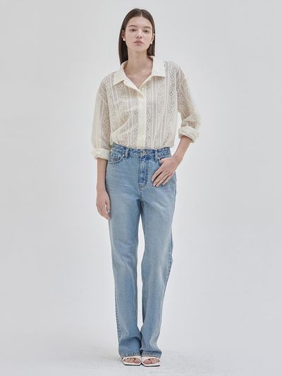 NILBY P Straight Fit Denim (Vintage Blue)