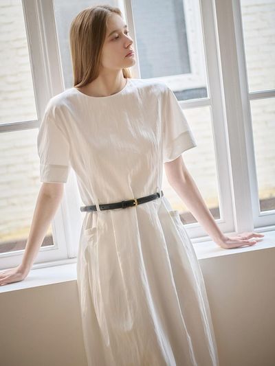 NILBY P Summer Belted Long Dress (25N) [WH]