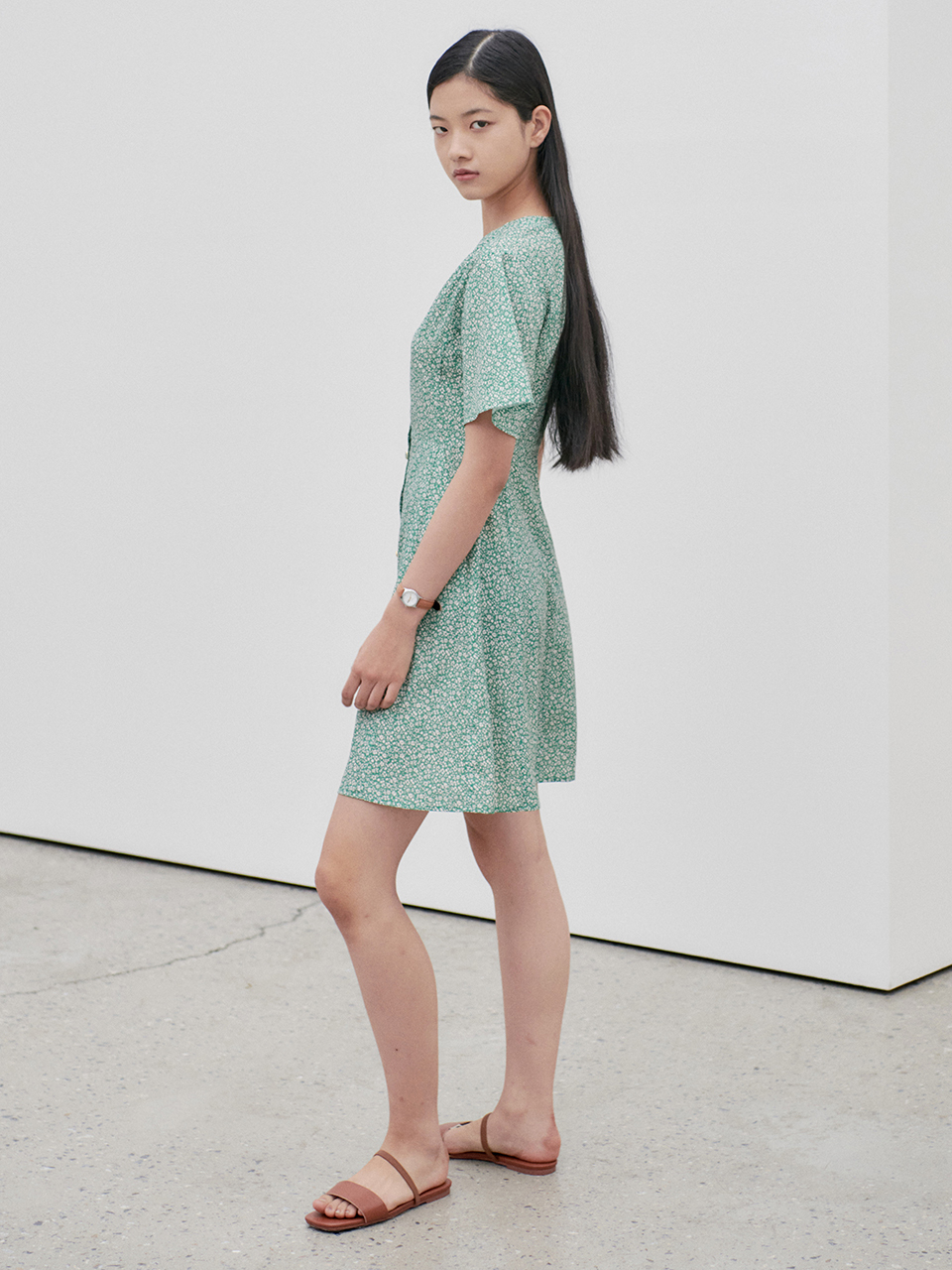 NILBY P Summer Flare Mini Dress_2 Colors