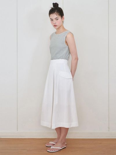 NILBY P Summer Full Skirt_White