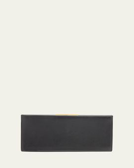 Nili Lotan Anjelica Smooth Leather Clutch Bag