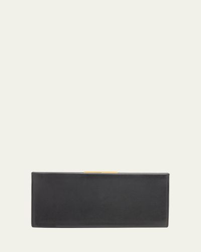 Nili Lotan Anjelica Smooth Leather Clutch Bag