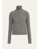 Nili Lotan Arlen Funnel-Neck Wool-Blend Knit Cardigan - 1