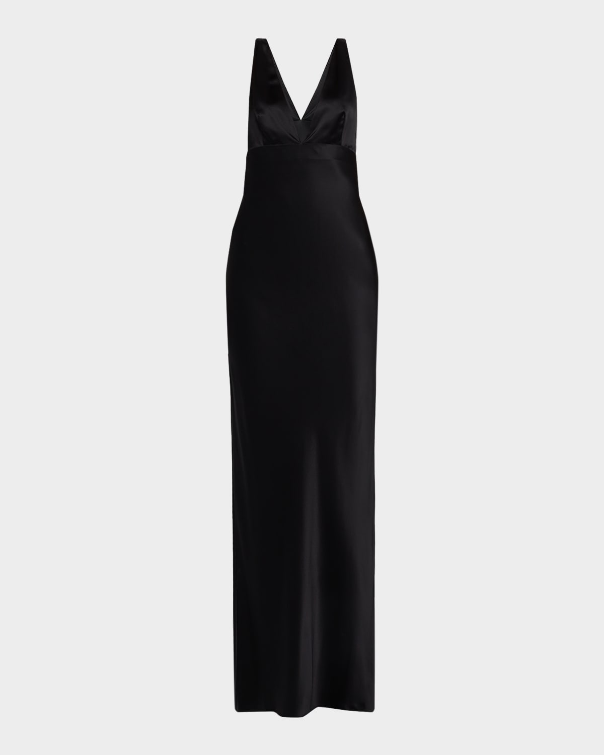 Nili Lotan Bionca Empire-Waist Sleeveless Silk Bias Maxi Dress