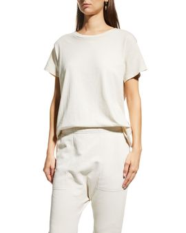 Nili Lotan Brady Distressed Tee