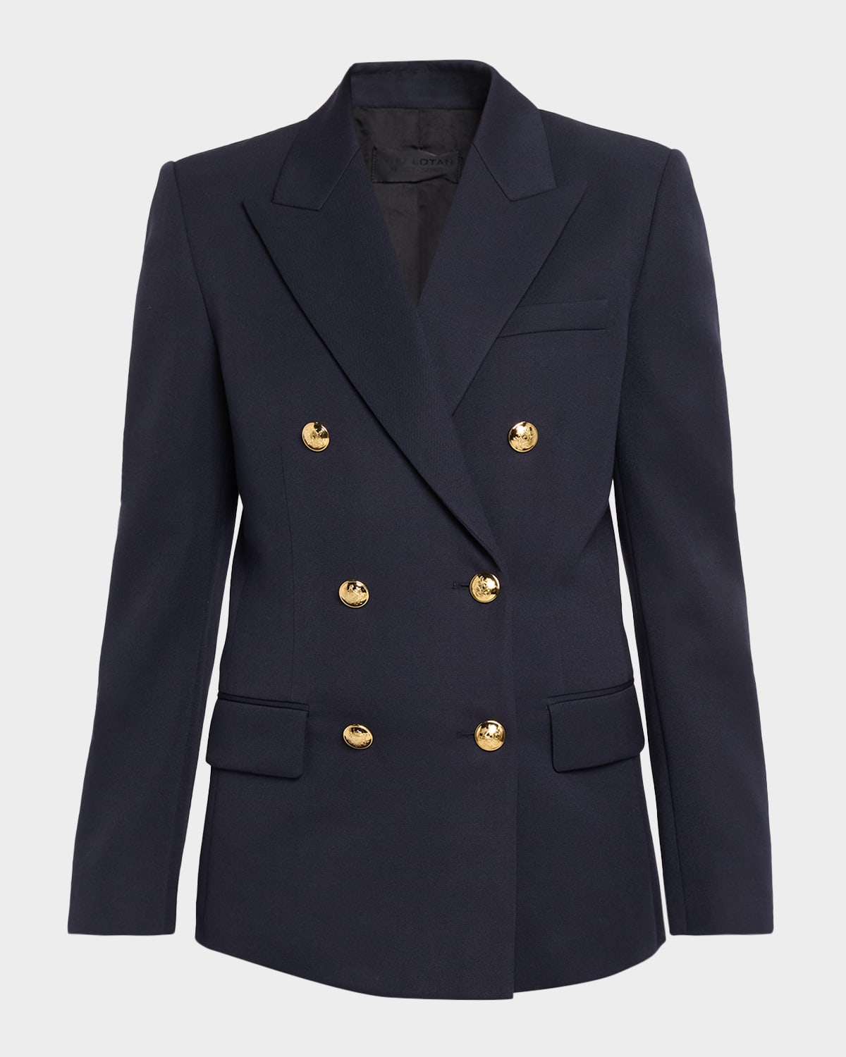 Nili Lotan Bruni Virgin Wool Double-Breasted Blazer