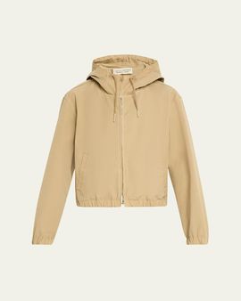 Nili Lotan Clyde Hooded Cotton Windbreaker