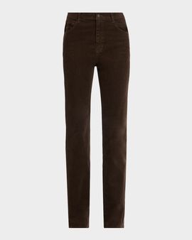 Nili Lotan Corduroy Straight-Leg Pants