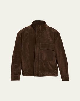 Nili Lotan Dominic Calfskin Suede Jacket