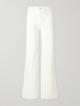 NILI LOTAN Florence high-rise distressed flared jeans