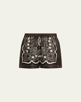 Nili Lotan Frances Silk Shorts
