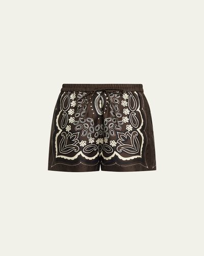Nili Lotan Frances Silk Shorts