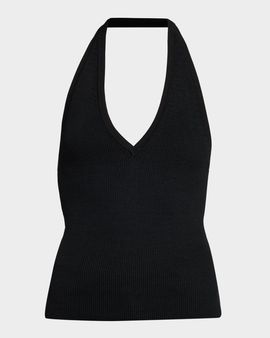 Nili Lotan Ivey Rib Halter Sweater