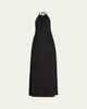 Nili Lotan Lelia Halter Backless Linen Maxi Dress - 1