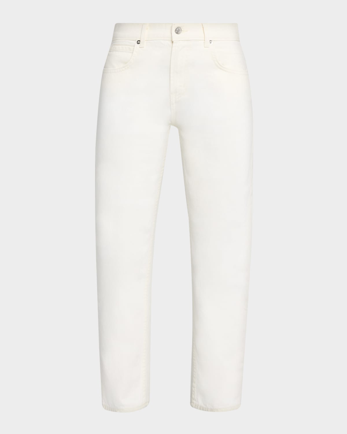 Nili Lotan Lorimer Low-Rise Straight-Leg Crop Jeans