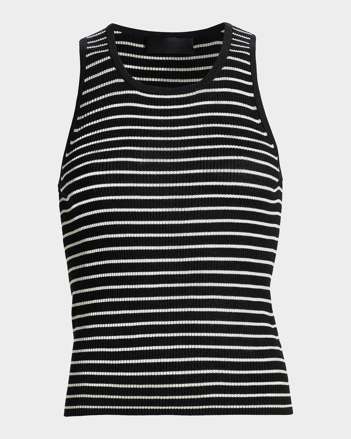 Nili Lotan Lottie Striped Silk Tank