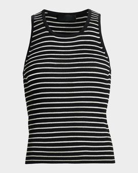 Nili Lotan Lottie Striped Silk Tank