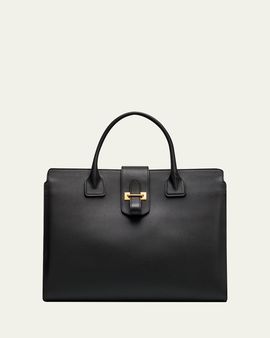 Nili Lotan Lou Leather Top-Handle Bag