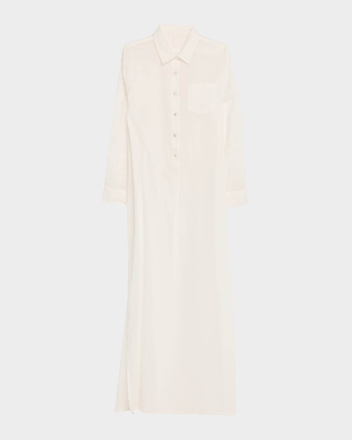 Nili Lotan Mina Cotton Maxi Shirtdress
