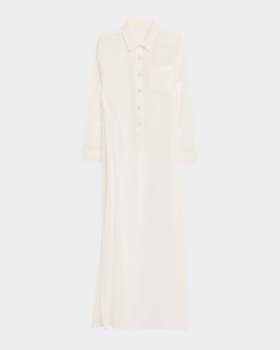 Nili Lotan Mina Cotton Maxi Shirtdress