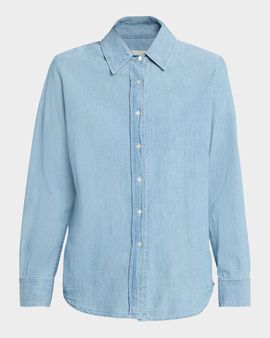 Nili Lotan Monti Chambray Button-Down Shirt
