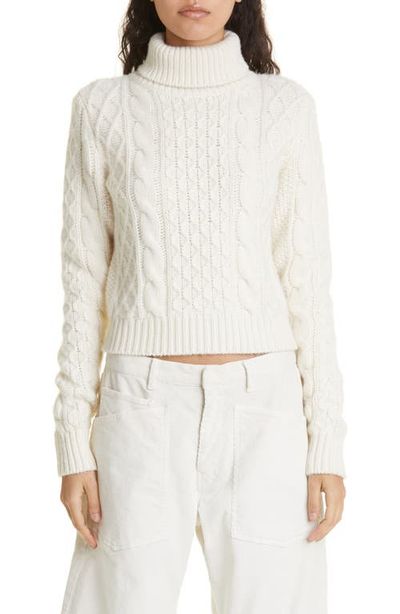 Nili Lotan Nili Lotan Andrina Wool & Cashmere Cable Turtleneck Sweater