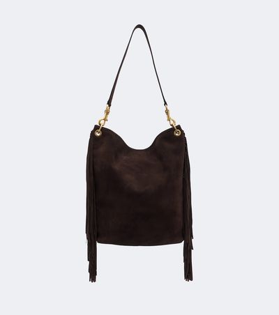 Nili Lotan Nili Lotan Asher fringed suede shoulder bag