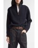 Nili Lotan Nili Lotan Axel Quarter Zip Lambswool Sweater - 1