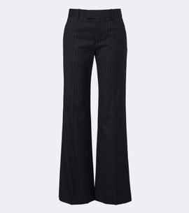 Nili Lotan Nili Lotan Bethany pinstriped wool flared pants
