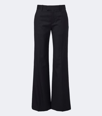 Nili Lotan Nili Lotan Bethany pinstriped wool flared pants