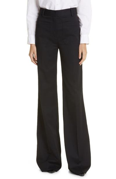 Nili Lotan Christophe Wide Leg Virgin Wool Pants