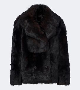 Nili Lotan Nili Lotan Cleophee double-breasted shearling jacket
