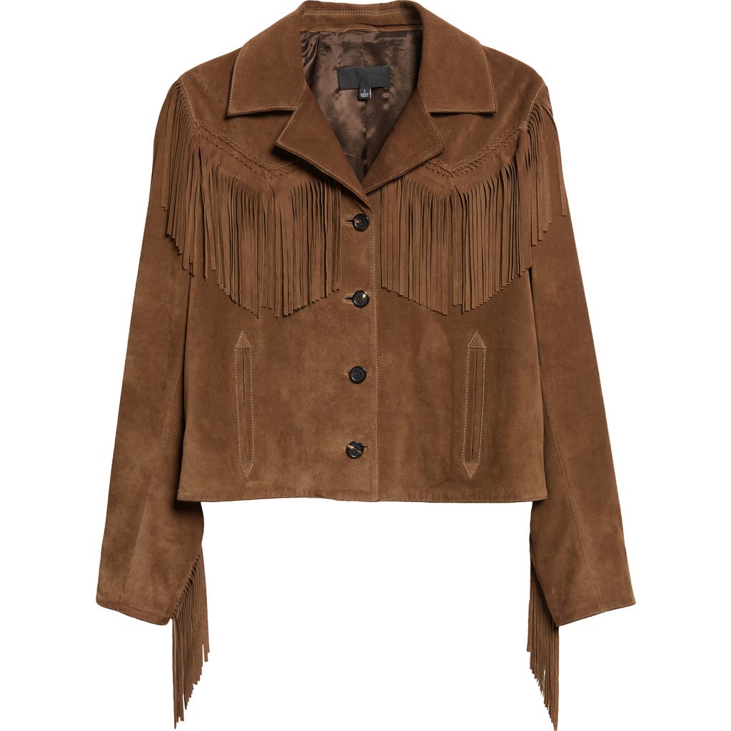 Nili Lotan Nili Lotan Eloi Fringe Suede Jacket