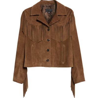 Nili Lotan Nili Lotan Eloi Fringe Suede Jacket
