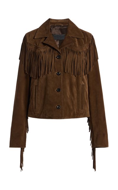 NILI LOTAN NILI LOTAN Eloi Fringed Suede Jacket