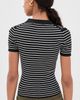 Nili Lotan Nili Lotan Fenna Stripe Polo Black/Thin Ivory Stripe - 3