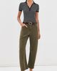 Nili Lotan Nili Lotan Fenna Stripe Polo Black/Thin Ivory Stripe - 5