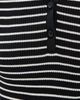 Nili Lotan Nili Lotan Fenna Stripe Polo Black/Thin Ivory Stripe - 6