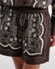 Nili Lotan Nili Lotan Frances printed silk twill shorts - 3